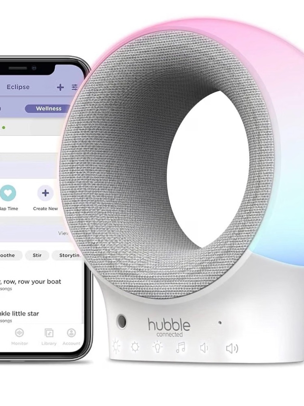 Hubble Connected Smart Nightlight Bluetooth Speaker